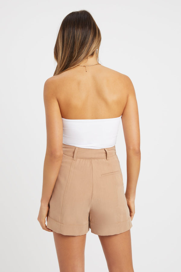 Kookai Leigh Strapless Top White
