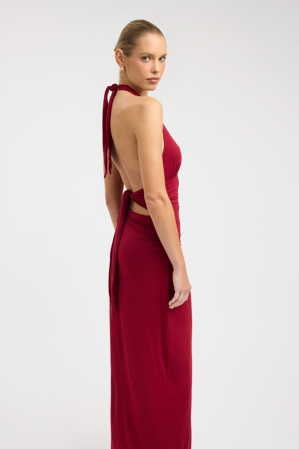 Kookai Leni Maxi Dress Red Wine