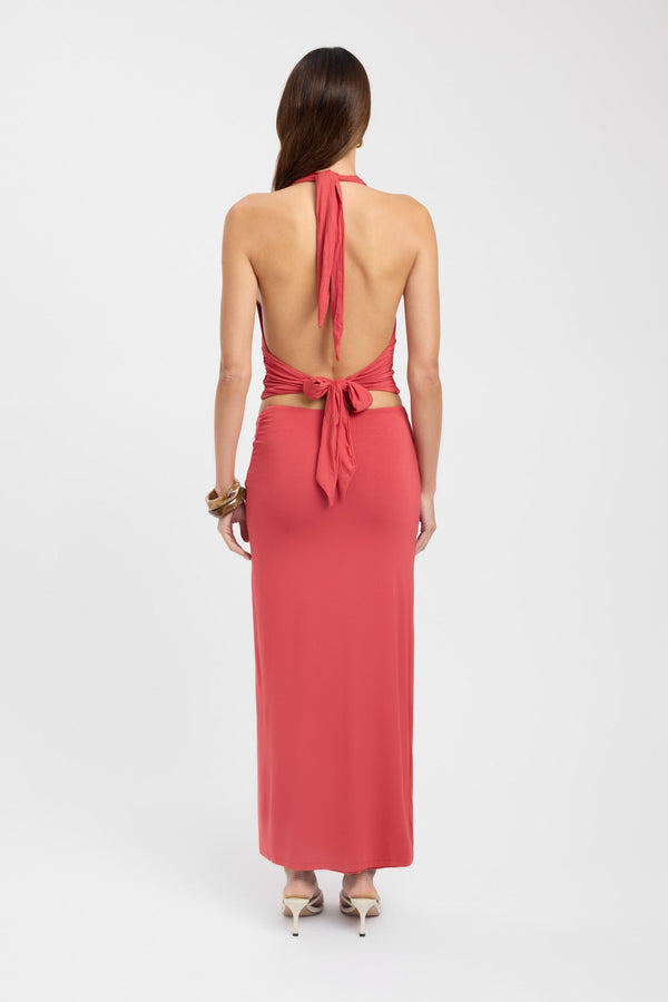 Kookai Leni Top Deep Coral