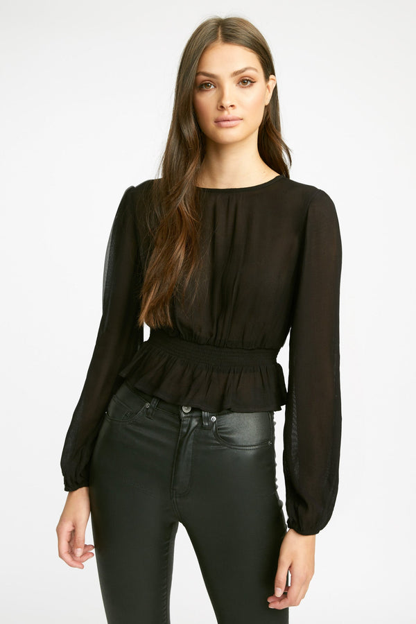 kookai Leteesha Top Black