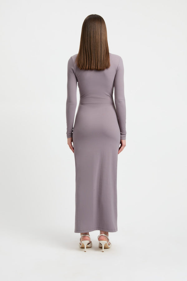 Kookai Lexie Long Sleeve Dress Volcanic Grey
