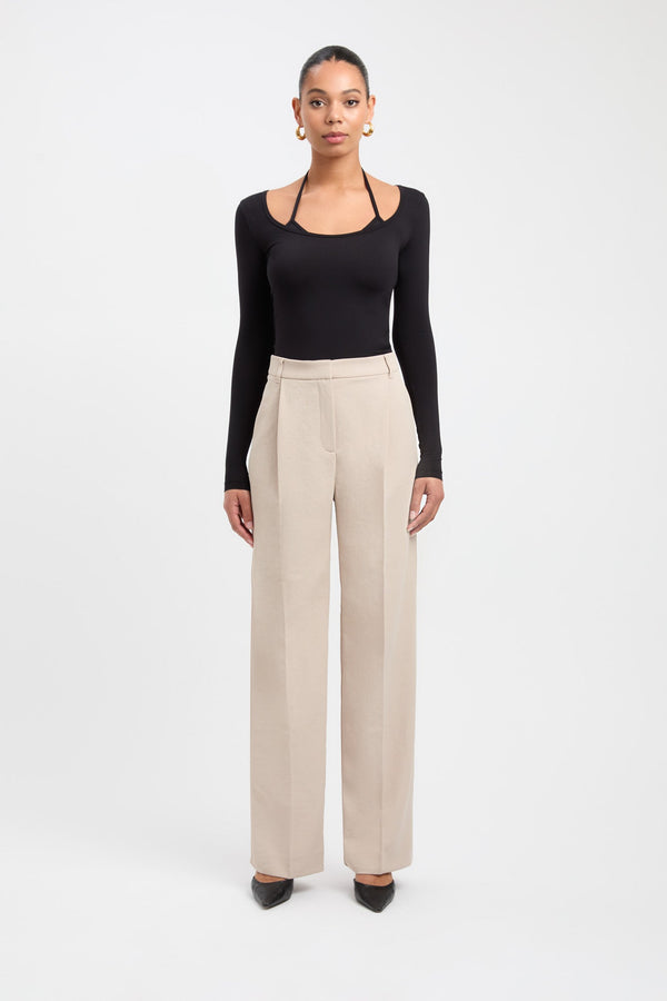 kookai Liana Long Sleeve Top Black