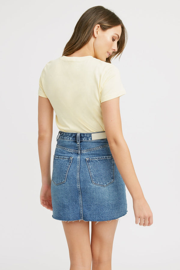 Kookai Light Essential Slim Tee Soft Lemon