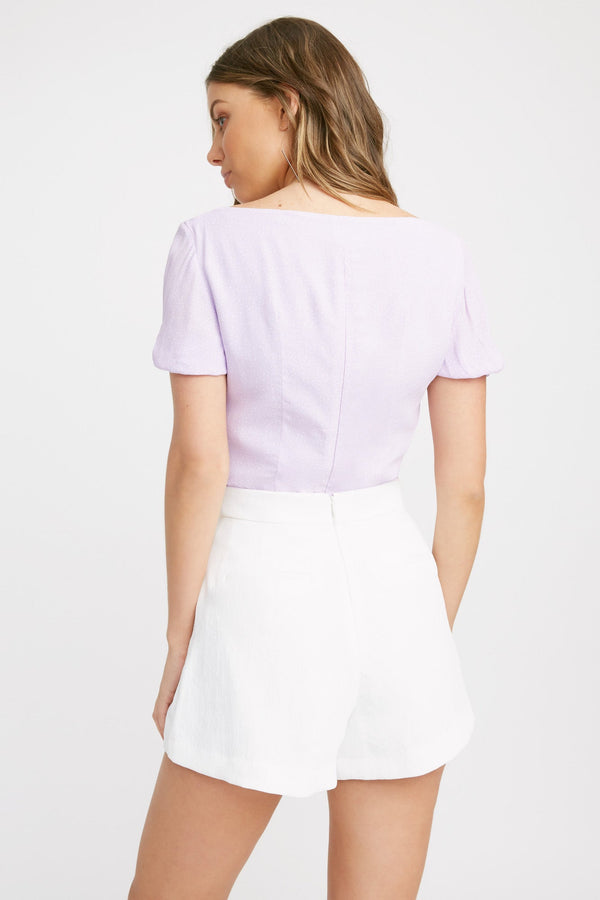 Kookai Lilac Venice Beach Top Lilac