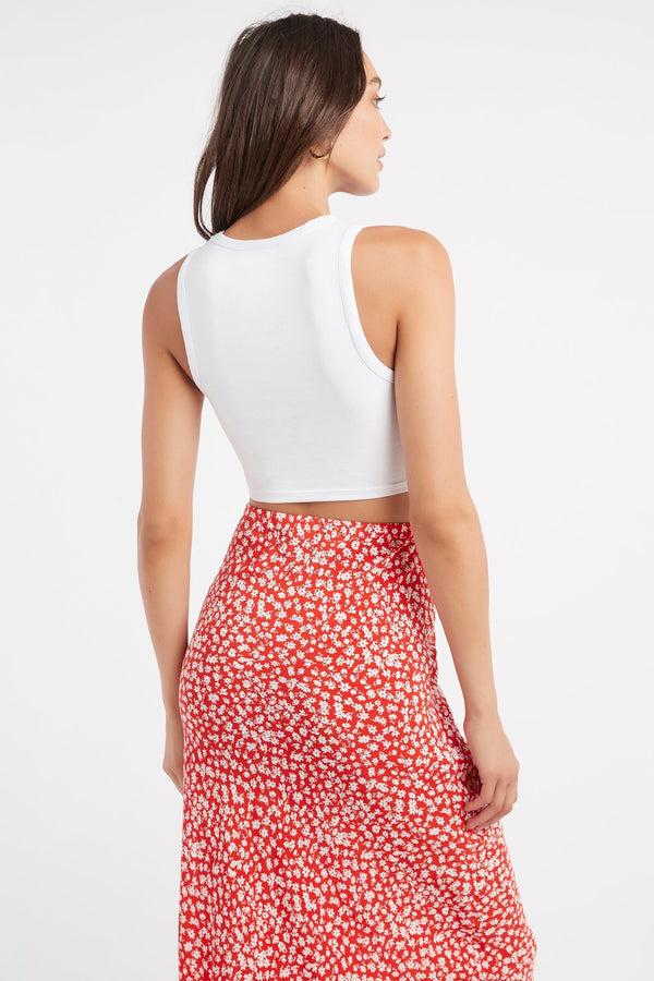 Kookai Liv Sleeveless Crop White