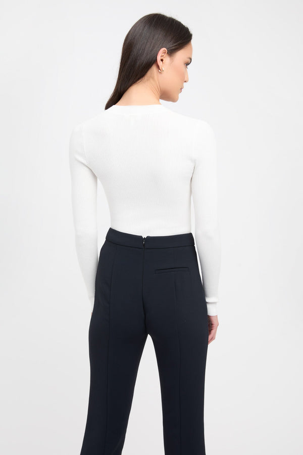 Kookai Lola Crew Top White