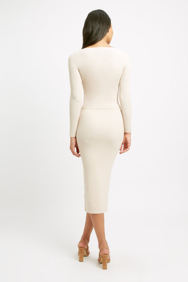 Kookai Lola Midi Skirt Tapioca