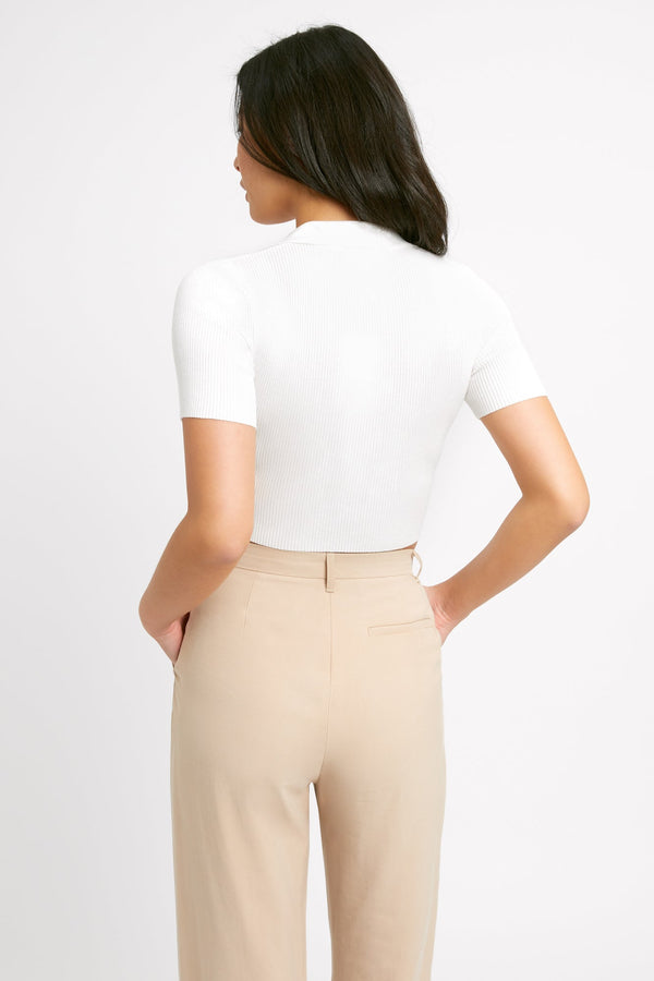 Kookai Lola Panel Crop White