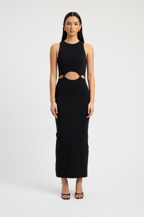 kookai Lottie Midi Dress Black