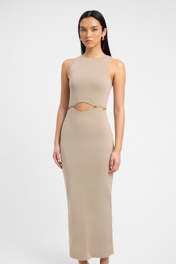 Kookai Lottie Midi Dress Brindle