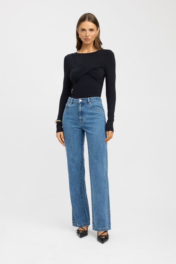 kookai Louisa Top Black