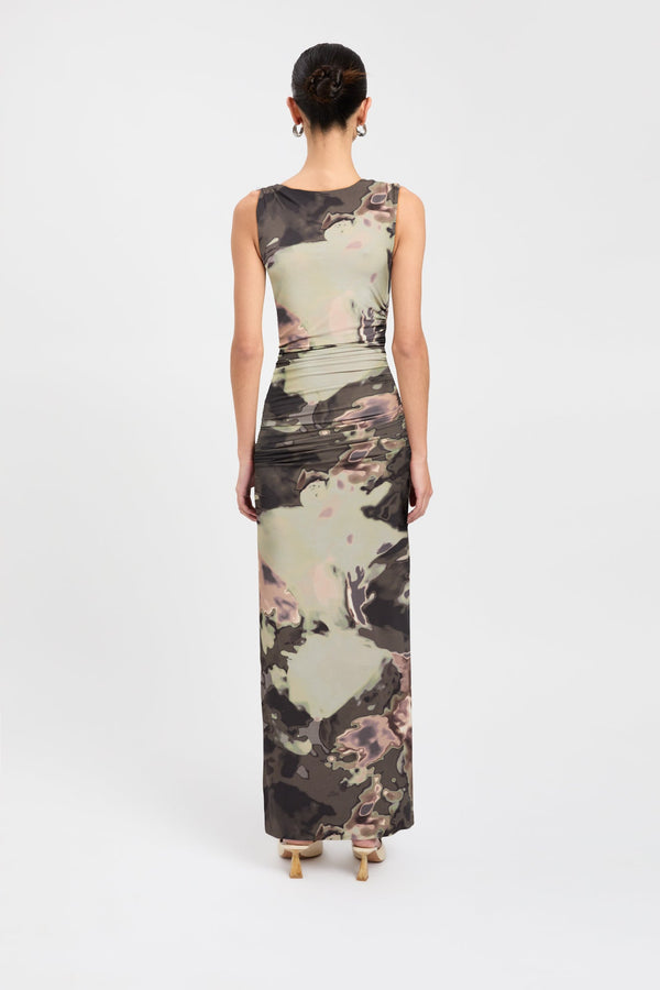 Kookai Lucia Midi Dress Khaki