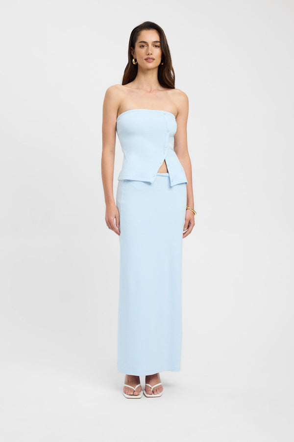 kookai Lucie Button Top Baby Blue