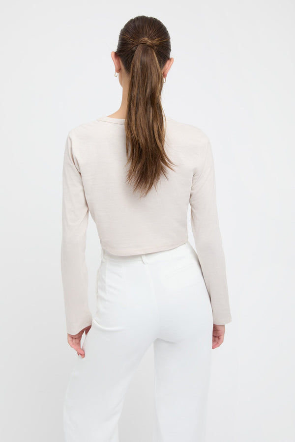 Kookai Lucienne Long Sleeve Top Marble