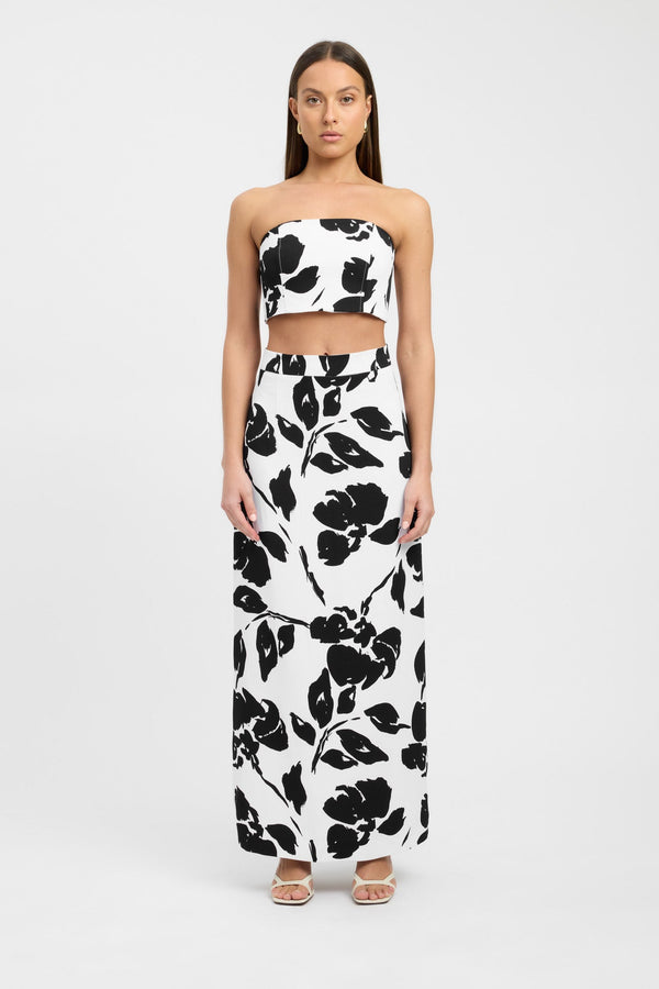 kookai Luna Corset Top Black / White