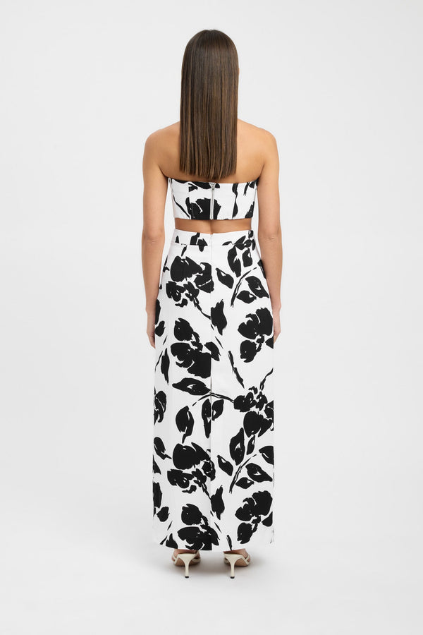 Kookai Luna Maxi Skirt Black/White
