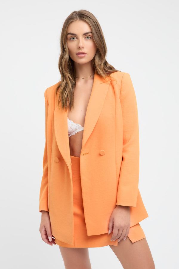 kookai Lux Oversized Blazer Tangerine