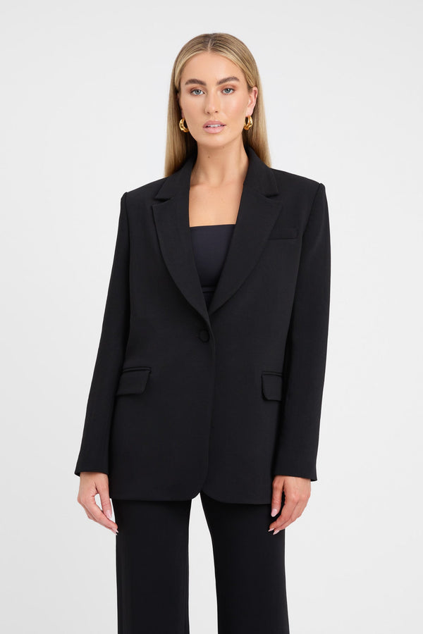 Kookai Lux Staple Blazer Black