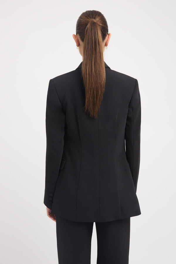 Kookai Lux Tuck Blazer Black