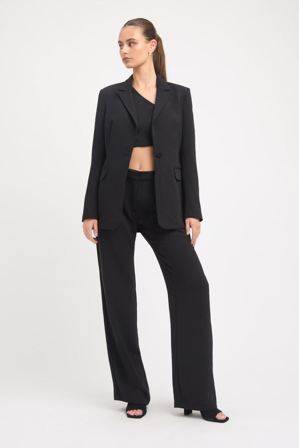 Kookai Lux Tuck Blazer Black