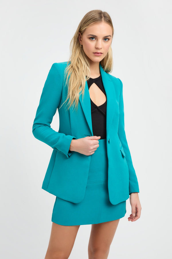 kookai Lux Tuck Blazer Teal