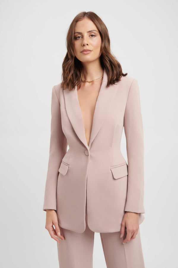 kookai Lux Tuck Blazer Truffle