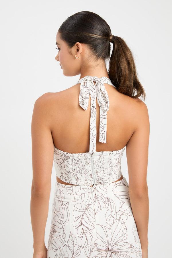 Kookai Lyra Halter Crop Multi
