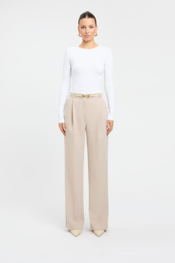 kookai Maddie Long Sleeve Top White