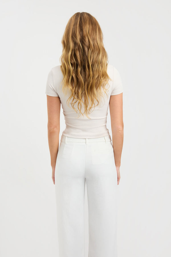 Kookai Maddie Tee Pearl Grey