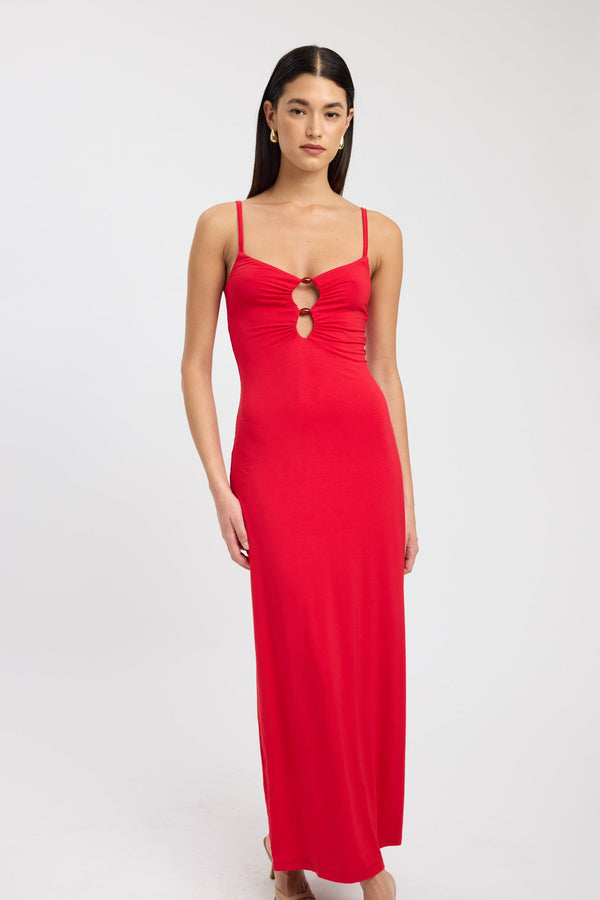 Kookai Maddy Bead Dress Poppy