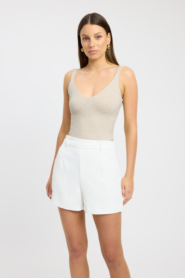 Kookai Madeline Tank Eggshell Marle