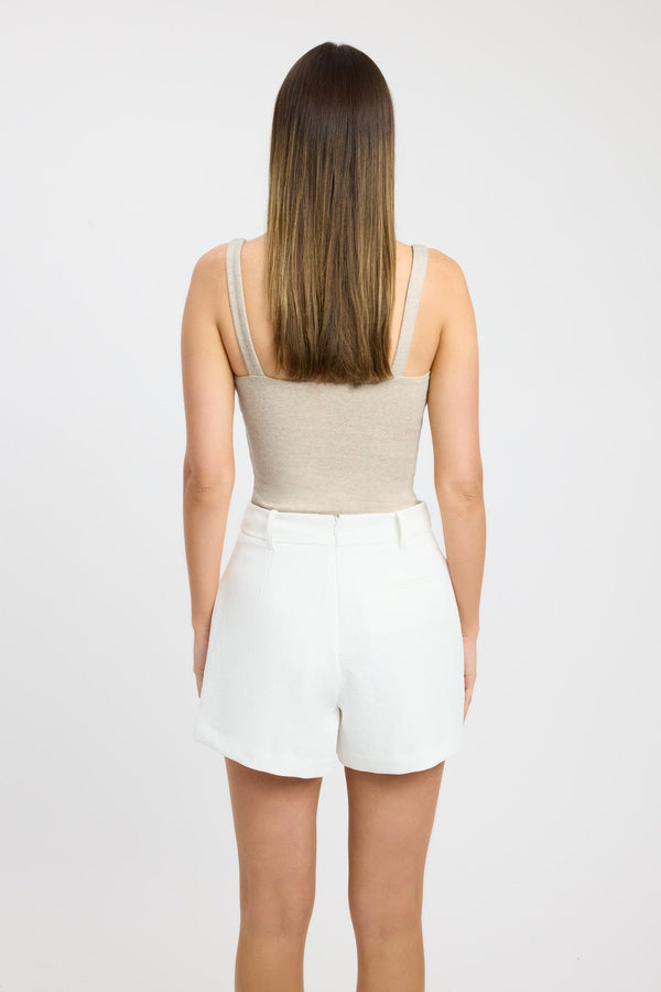 Kookai Madeline Tank Eggshell Marle