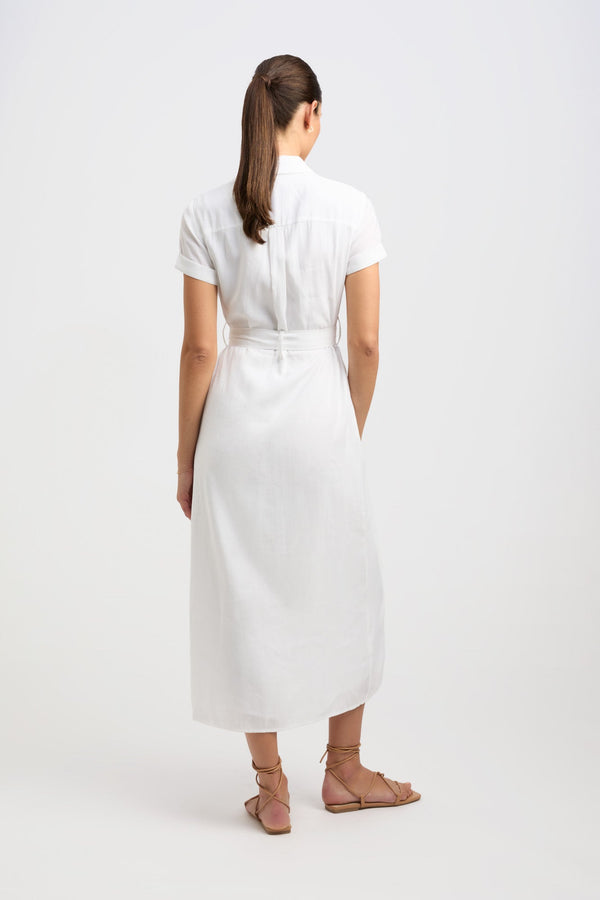 Kookai Madrid Shirt Dress Bright White