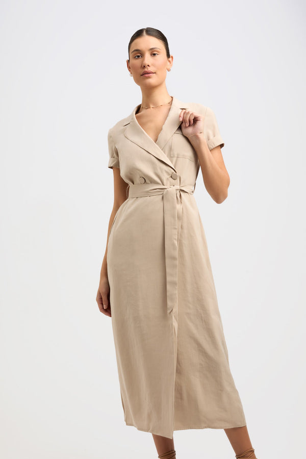 Kookai Madrid Shirt Dress Hummus