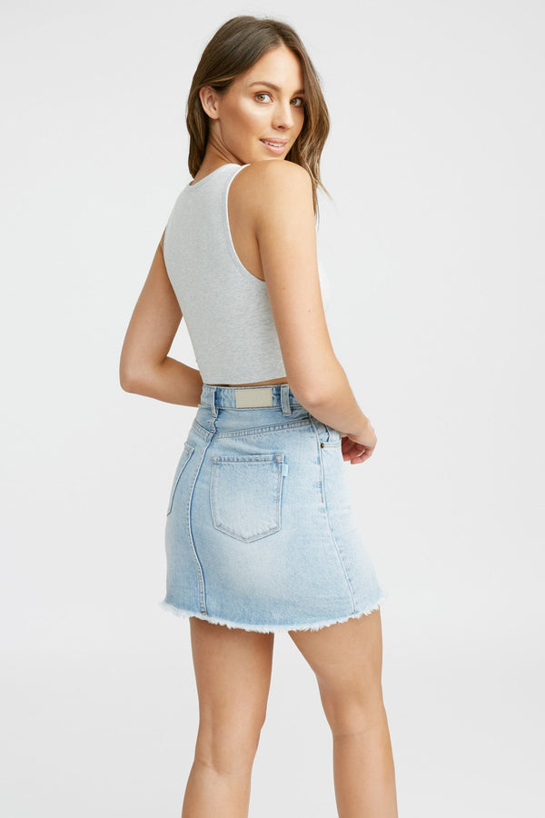 Kookai Magnus Crop Light Grey Marle