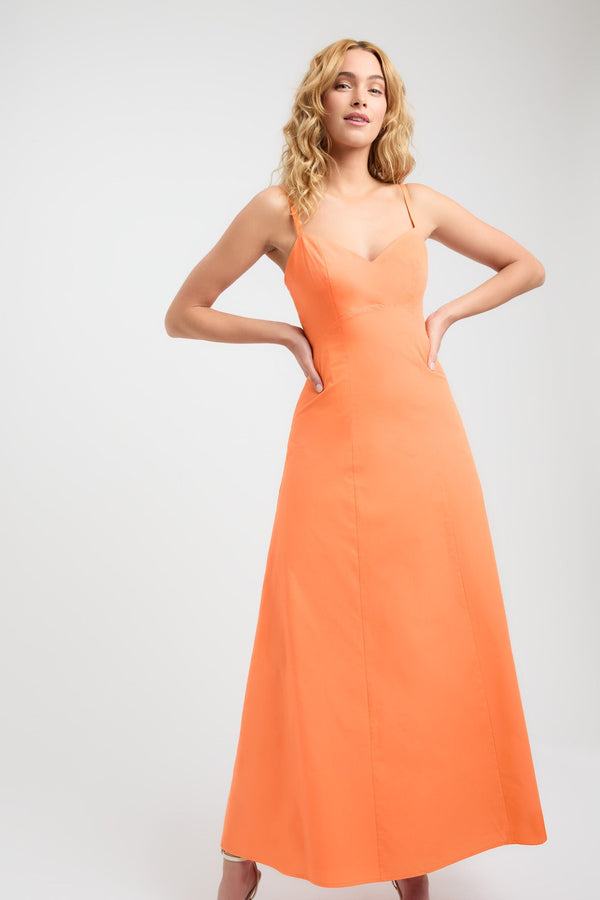 Kookai Maguy Maxi Dress Tangerine