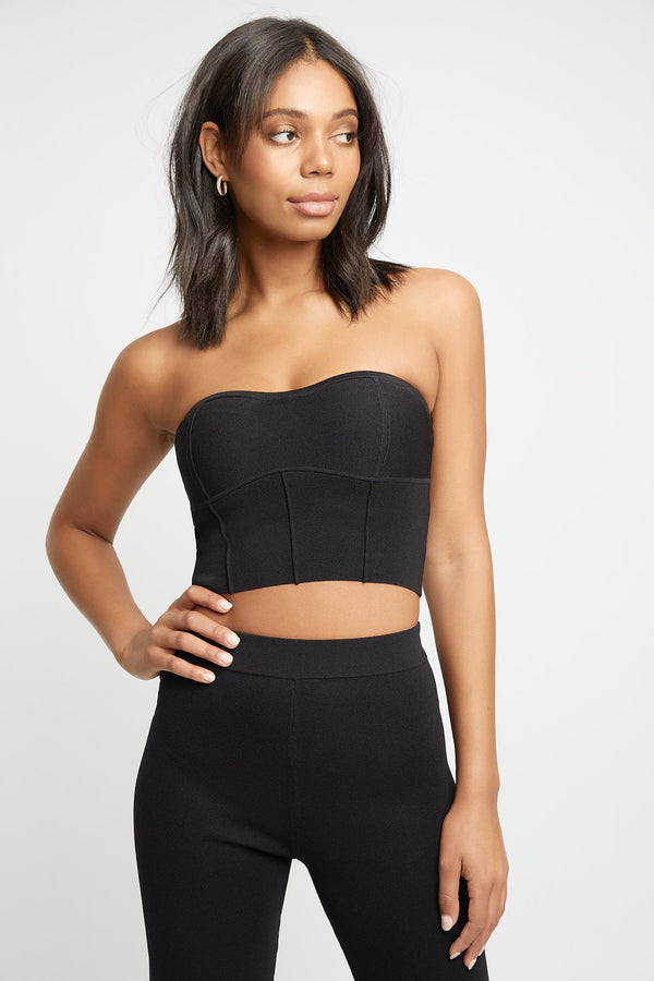 Kookai Malone Bustier Top Black