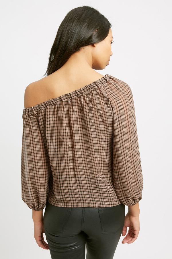 Kookai Margot Check Top Multi