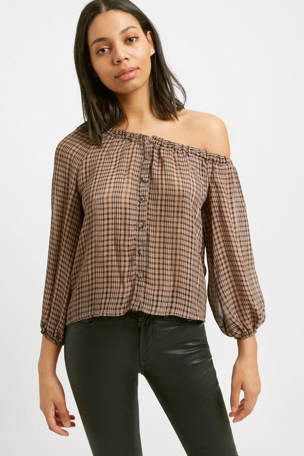 kookai Margot Check Top Multi