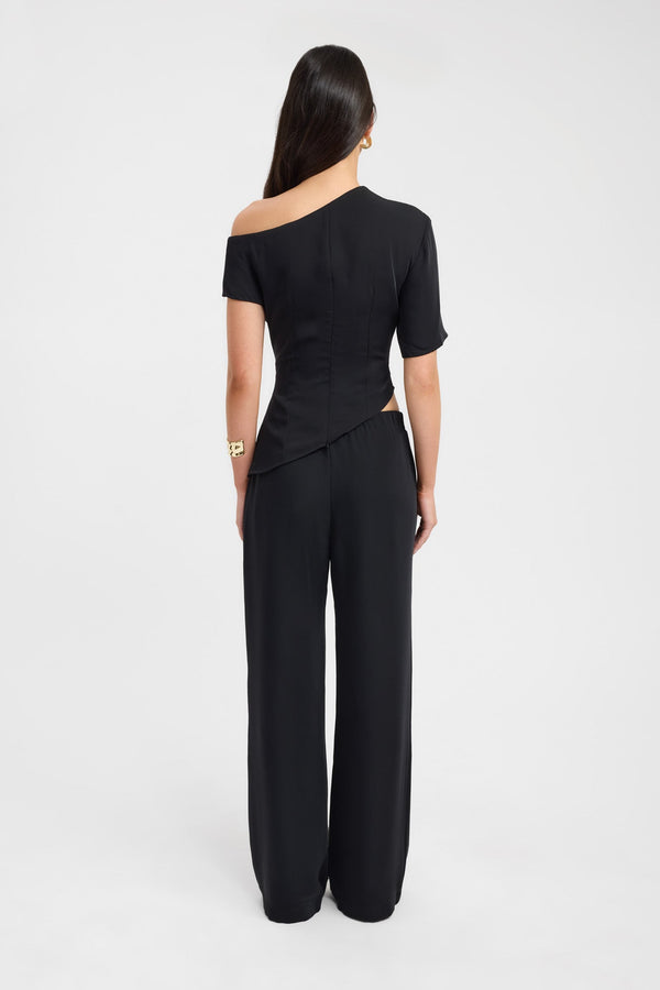Kookai Maria Asymmetric Top Black