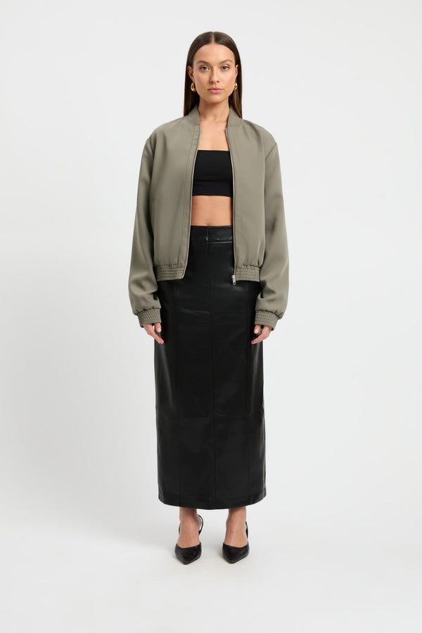 Kookai Maria Bomber Jacket Sicilian Olive
