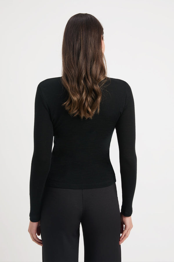 Kookai Maria Button Up Top Black