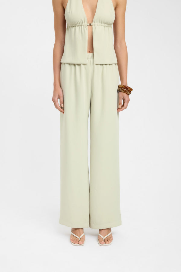 Kookai Maria Elastic Pant Green Haze