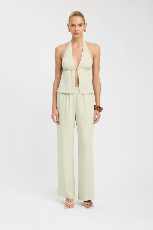 kookai Maria Elastic Pant Green Haze