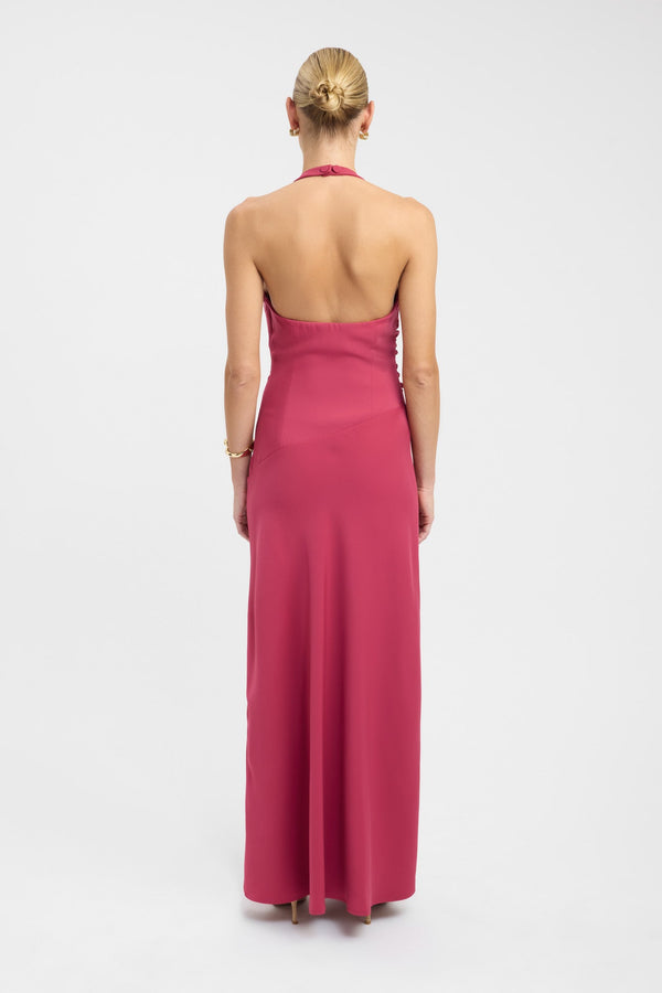 Kookai Maria Halter Maxi Dress Persian Red
