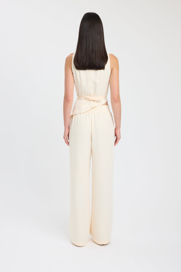 Kookai Maria High Cowl Top Buttercream