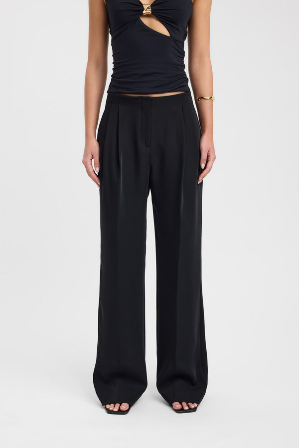 Kookai Maria Pleated Pant Black