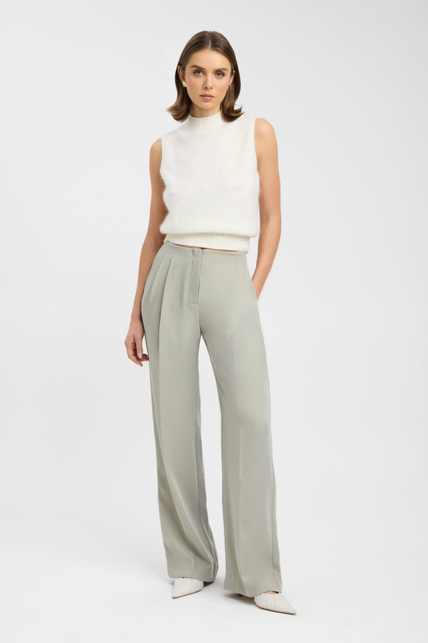 Kookai Maria Pleated Pant Smoke Sage