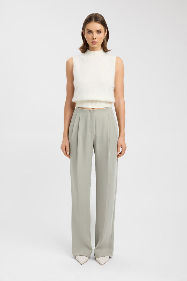 kookai Maria Pleated Pant Smoke Sage