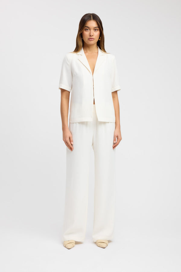 kookai Maria Short Sleeve Shirt Coconut Milk